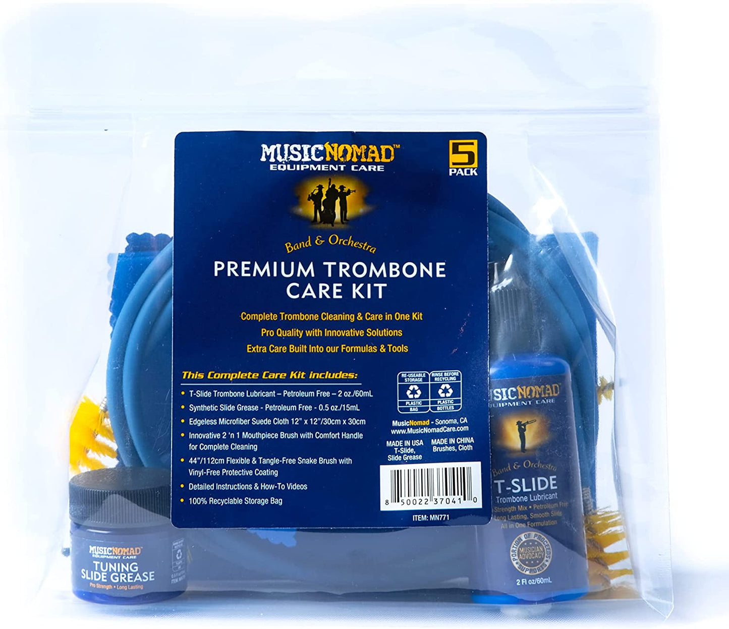 Trombone  5 Piece Care Kit